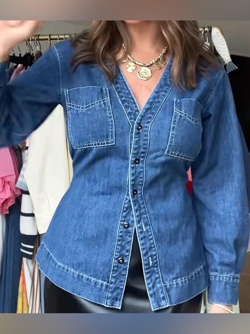 Vestique Denim Blouse